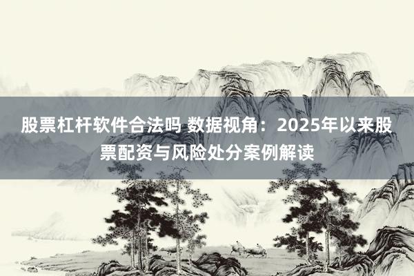 股票杠杆软件合法吗 数据视角：2025年以来股票配资与风险处分案例解读