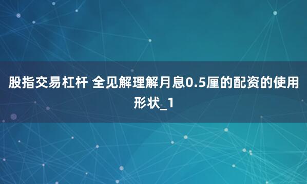 股指交易杠杆 全见解理解月息0.5厘的配资的使用形状_1